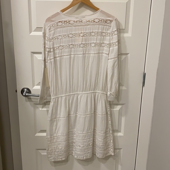 Boston Proper crochet blouson dress - Picture 2 of 4